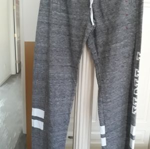 Wide leg sweat pants